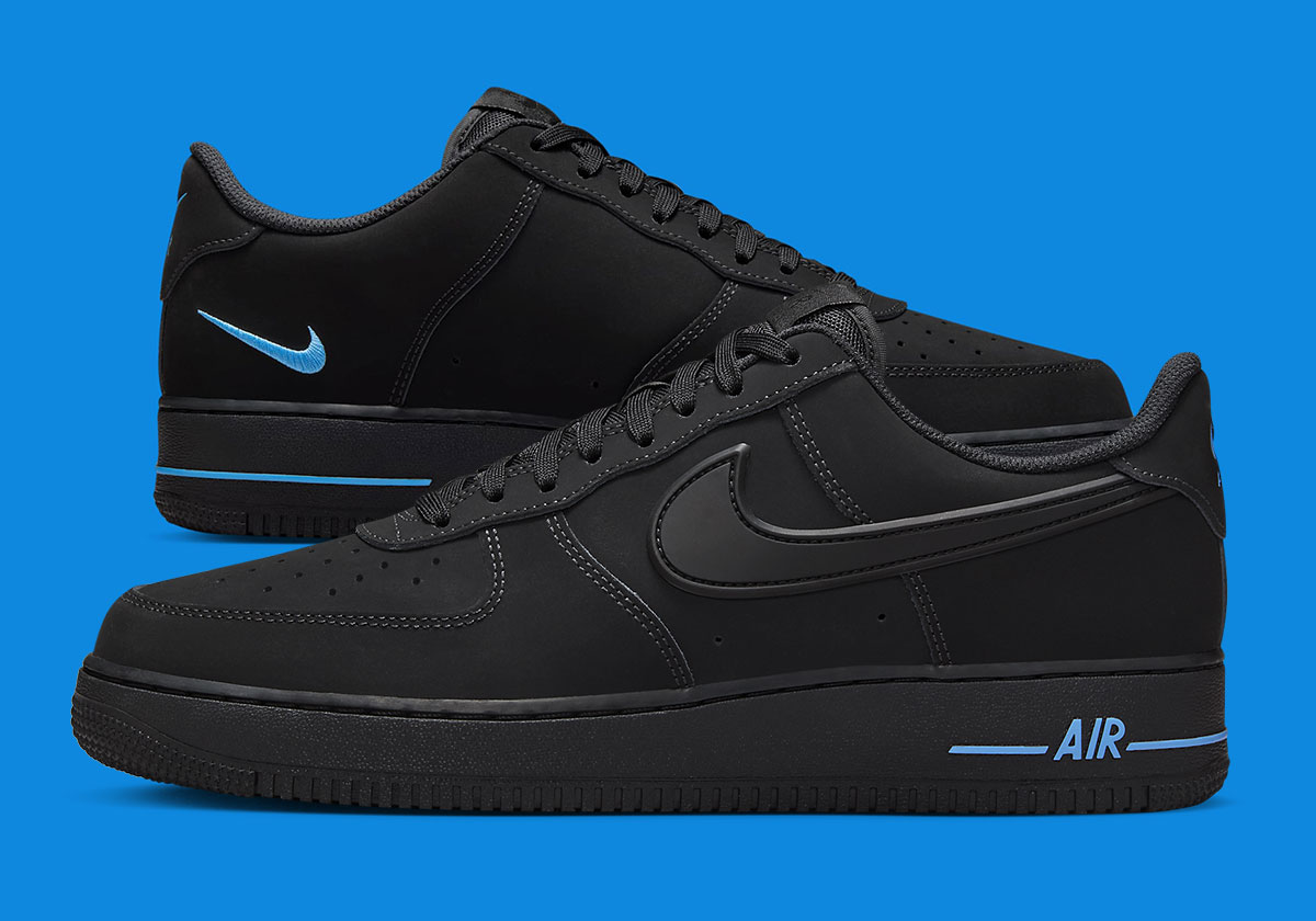 Black and blue air force 1 low on sale