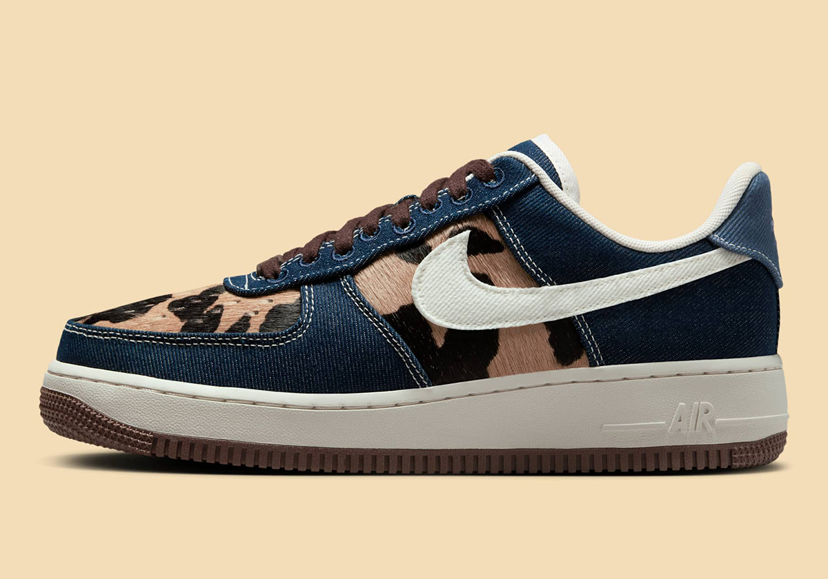 Nike Air Force 1 Low Hairy Cheetah Denim Ib3674 400 1