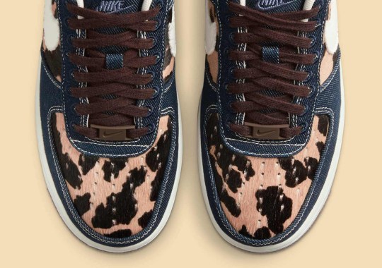 The Nike Air Force 1 Low Pairs Exotic Cheetah Patterns With Rugged Denims