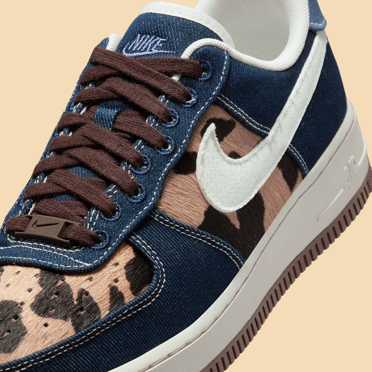 Nike Air Force 1 Low Hairy Cheetah Denim Ib3674 400 6