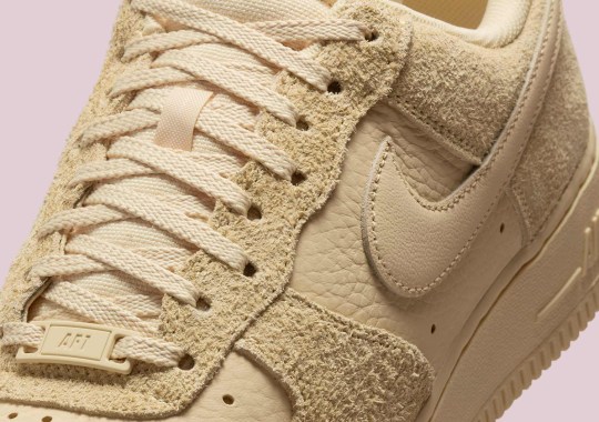 The Nike Air Force 1 Low Adopts Shaggy Suede And All-Over "Pale Vanilla"