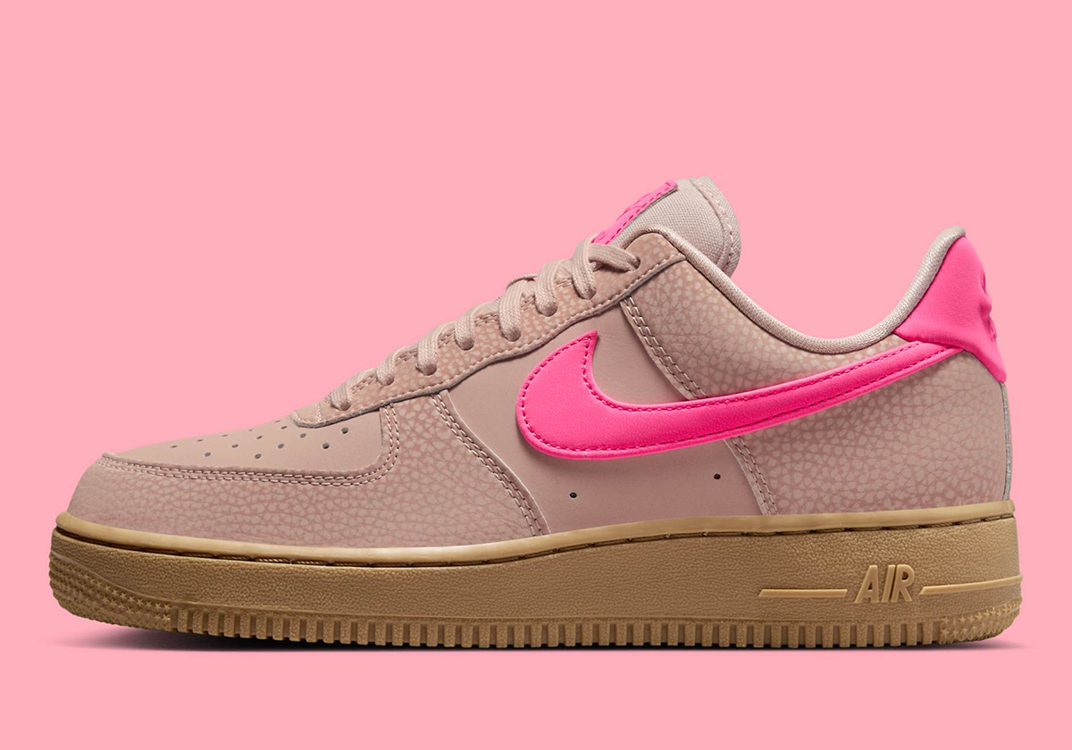 nike air force 1 low particle beige hyper pink gum light brown ib1161 200 release date 1