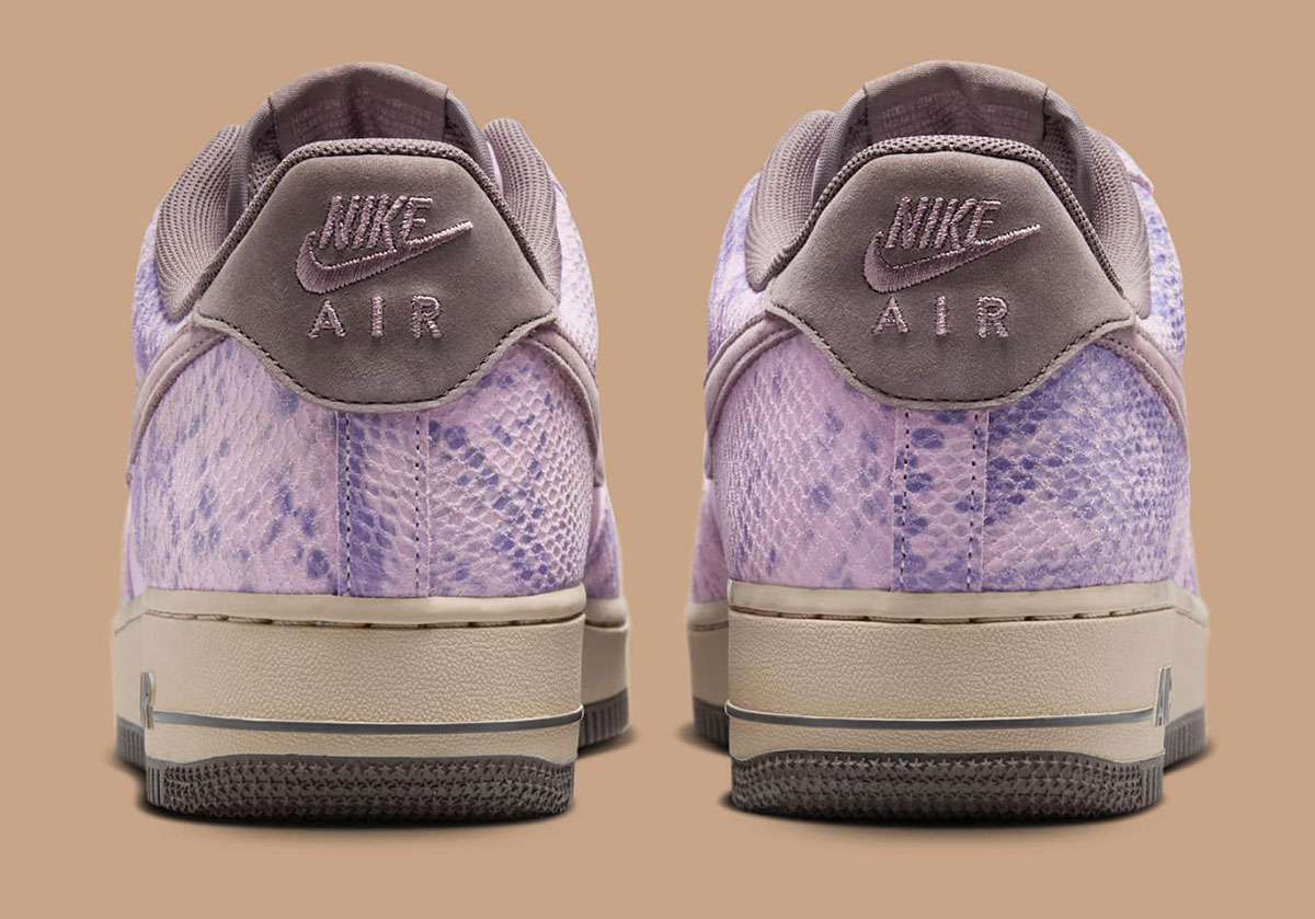 Nike Air Force 1 Low Purple Snakeskin Hf2898 500 3