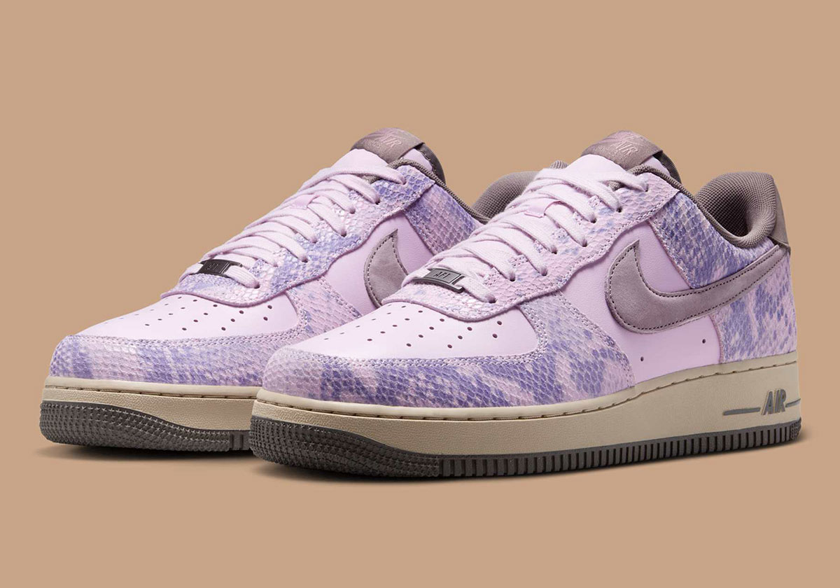 Nike Wraps The Air Force 1 Low In Purple Snakeskin