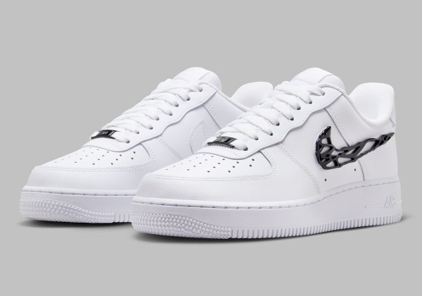 metal swoosh air force 1