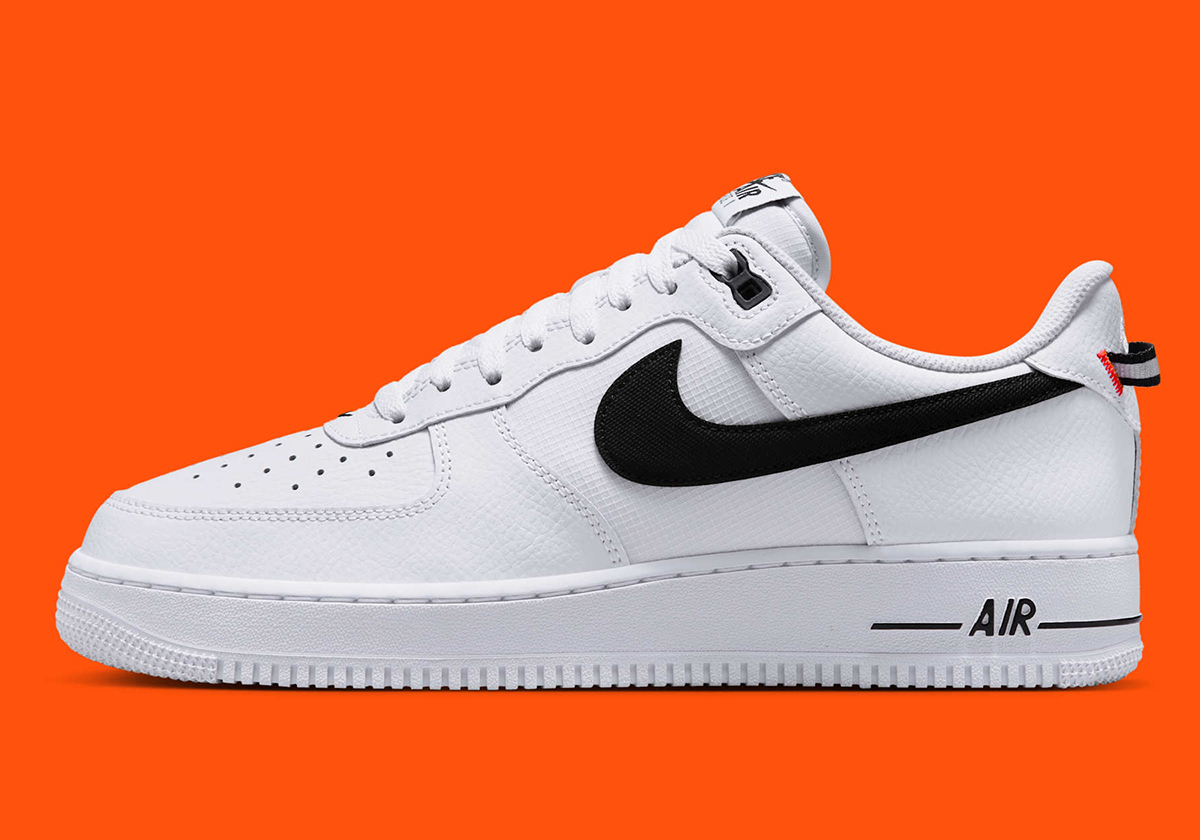 Nike Air Force 1 Low White Black Total Orange Hv9509 100 1