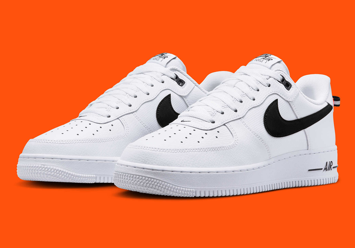 Nike Air Force 1 Low White Black Total Orange Hv9509 100 2