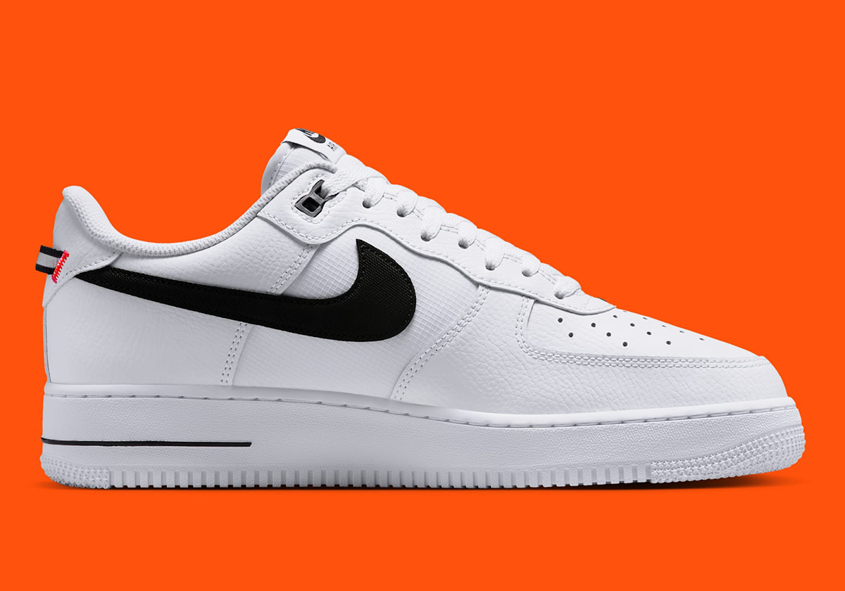 Nike Air Force 1 Low White Black Total Orange Hv9509 100 6