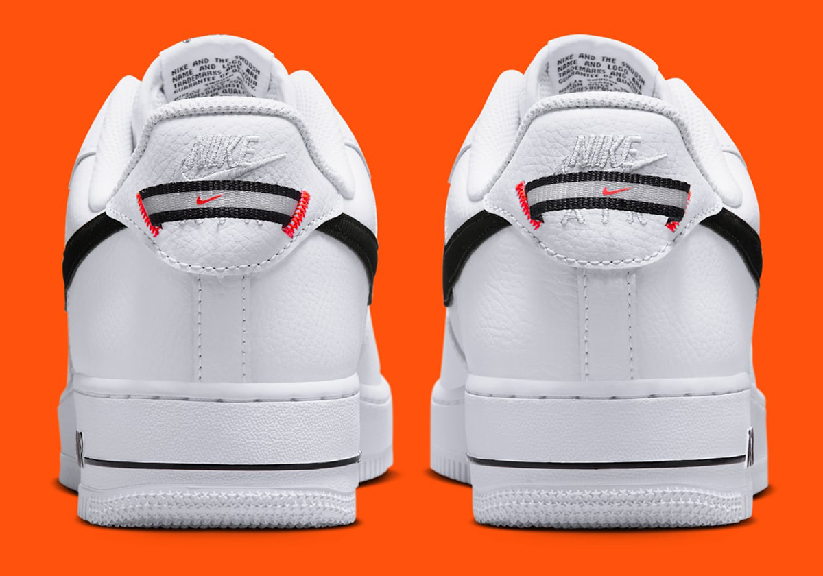 nike air force 1 low white black total orange hv9509 100 7