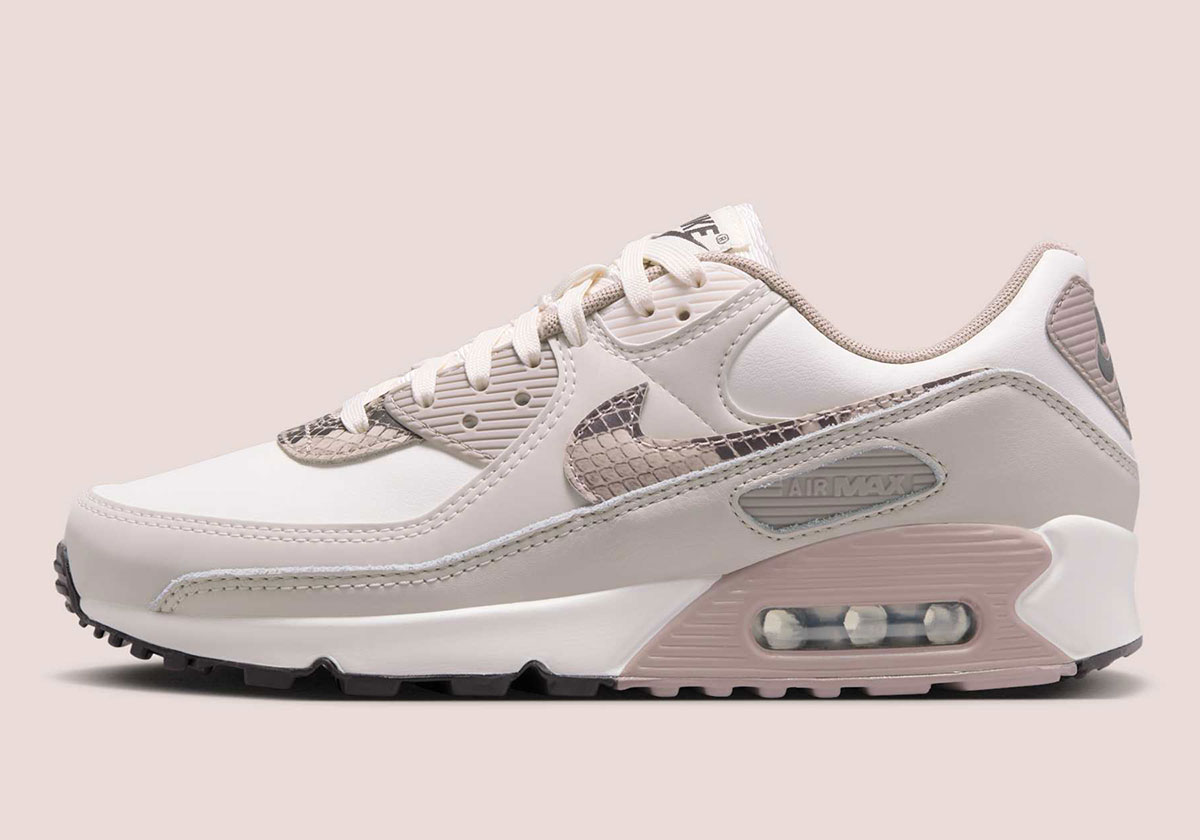 Nike Air Max 90 Snakeskin Womens Light Pink Hv4915 100 1