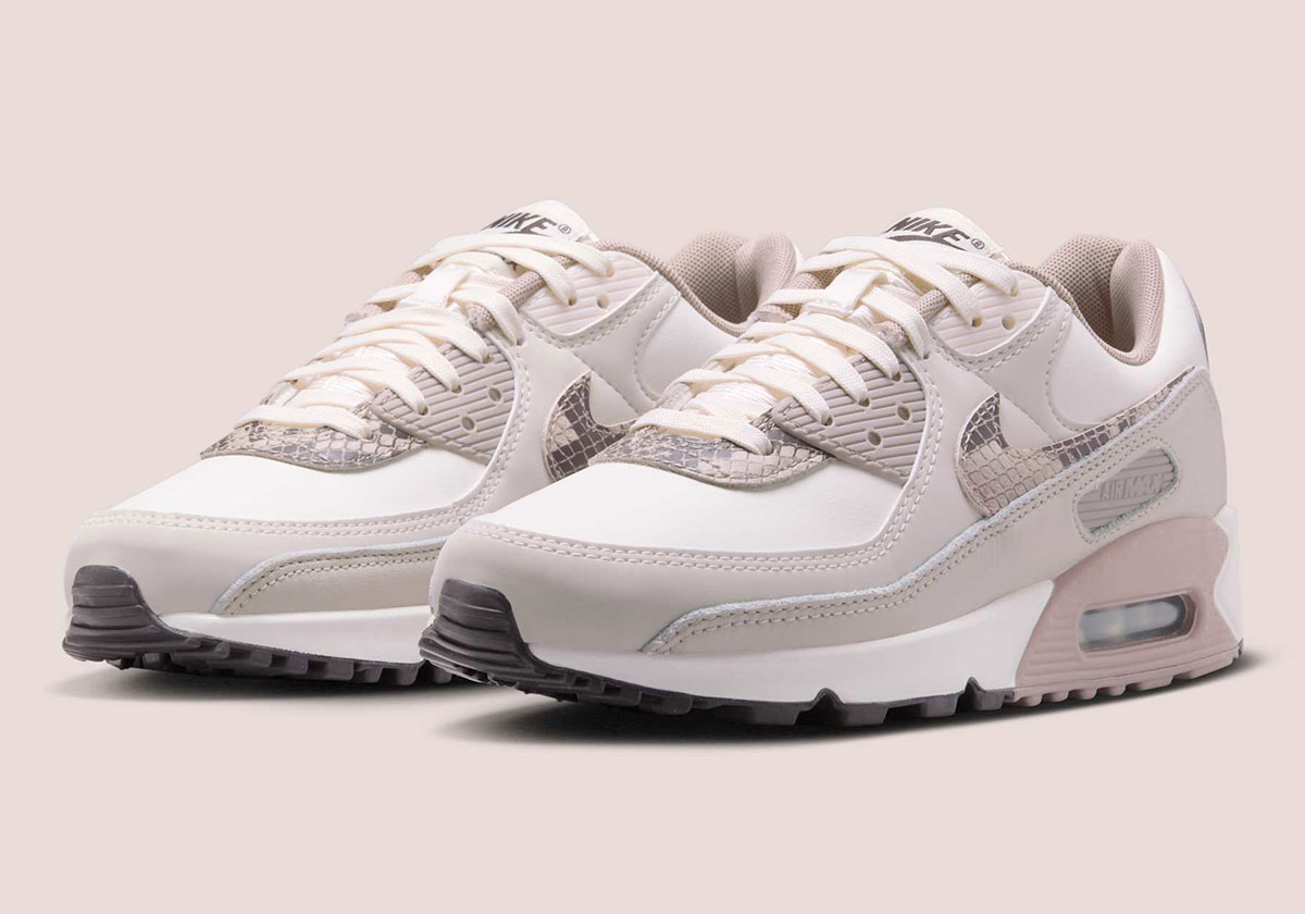 The Women’s Nike Air Max 90 “Snakeskin” Adds A Touch Of Pink