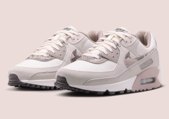 The Women’s Nike Air Max 90 “Snakeskin” Adds A Touch Of Pink