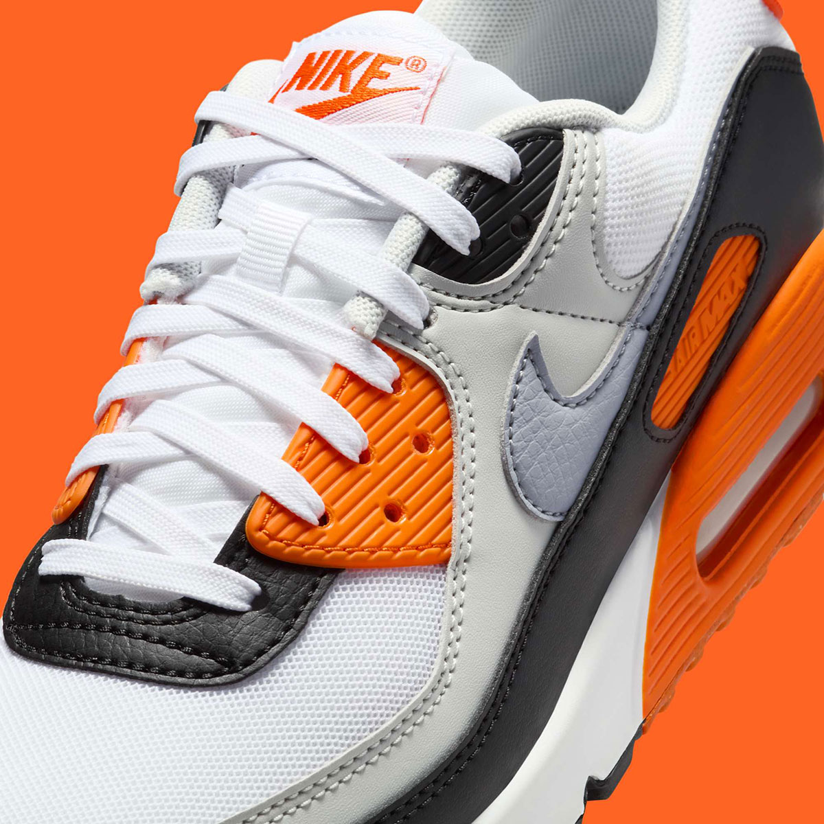 Nike Air Max 90 White Black Orange Dh8010 108 8