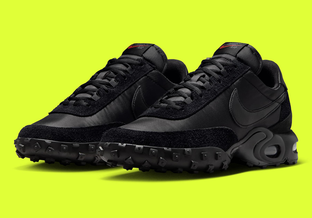 Official Images Of The Nike Air Max Waffle Racer "Triple Black"