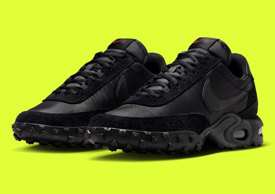 Official Images Of The Nike Air Max Waffle Racer “Triple Black”