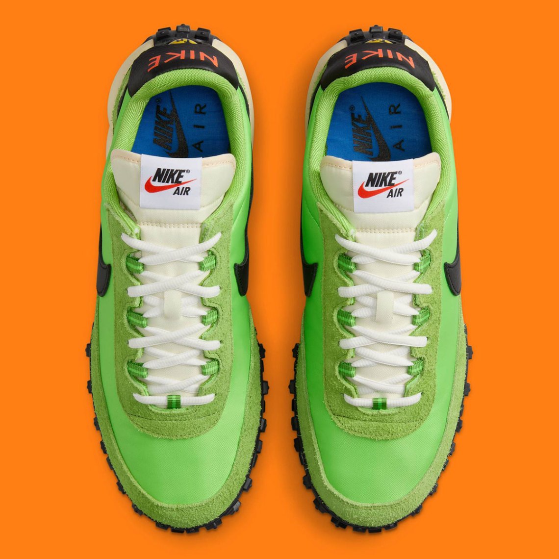 nike air max waffle racer sp action green black total orange fv6946 301 5