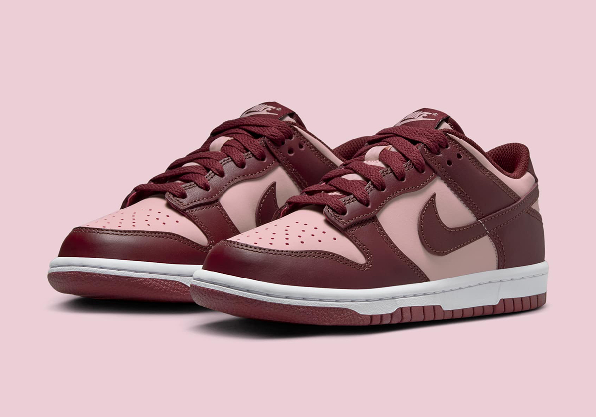 Nike Looks To Valentine’s Day With A “Dark Team Red” Dunk Low For Kids