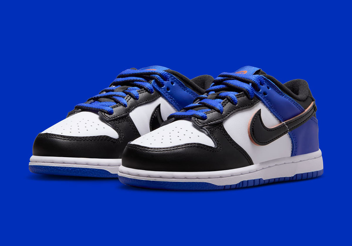 Nike Dunk Low Kids Upside Down Swoosh Knicks 2