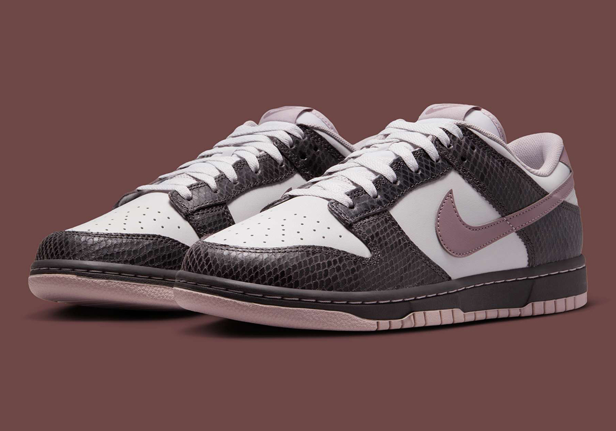 Nike Dunk Low Se Snakeskin Medium Ash Taupe Grey Vast Grey Hv6932 299 1