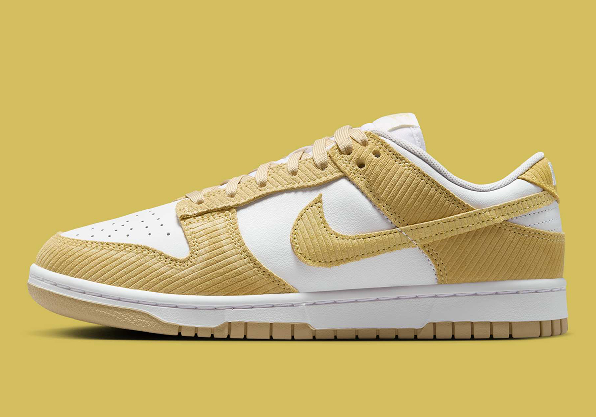 Nike Dunk Low Yellow Corduroy Fn7167 700 1