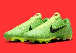 Official Images Of The Nike Kobe 6 Grinch Vapor Edge Cleats