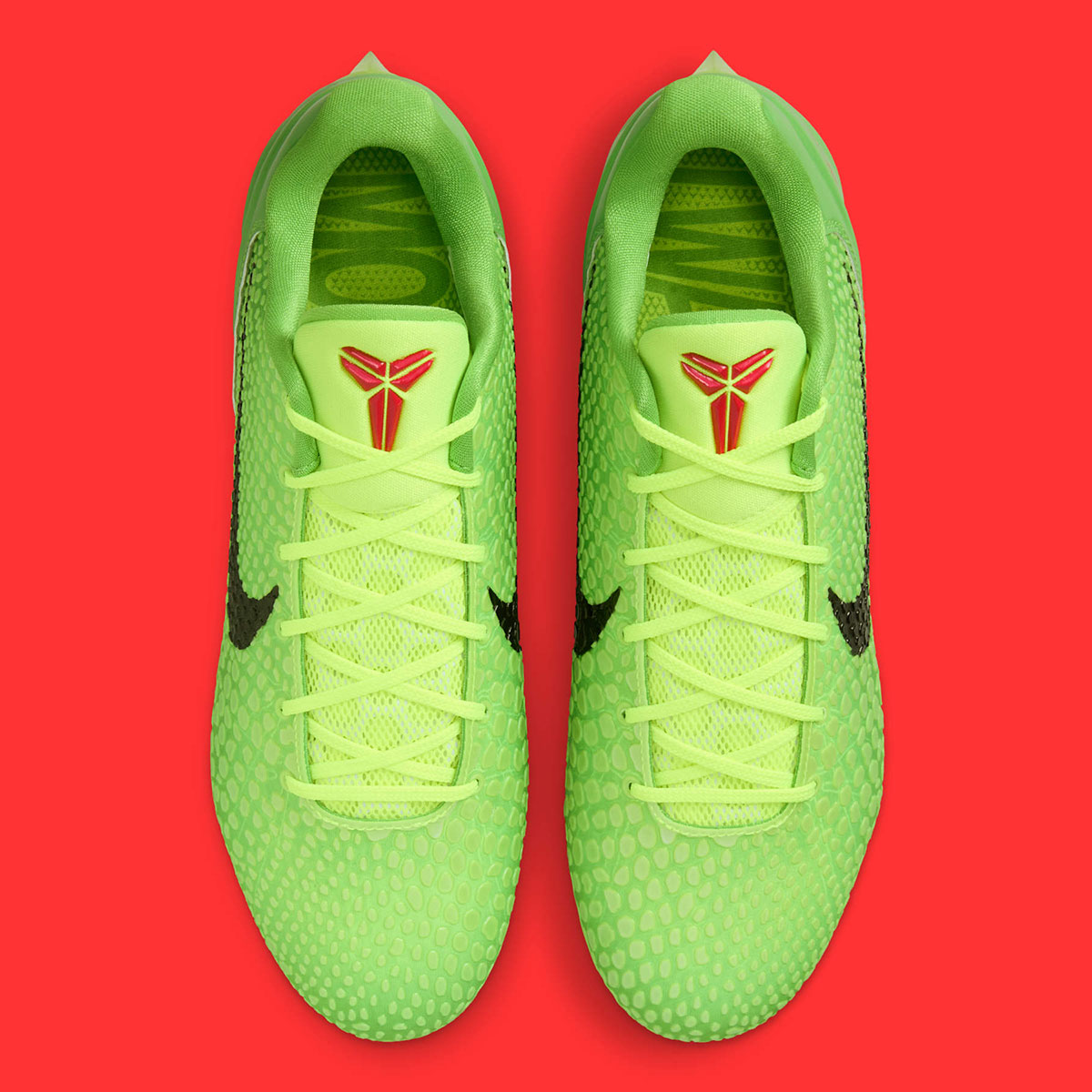 Nike Kobe 6 Grinch Vapor Edge Cleats Fq7645 300 4