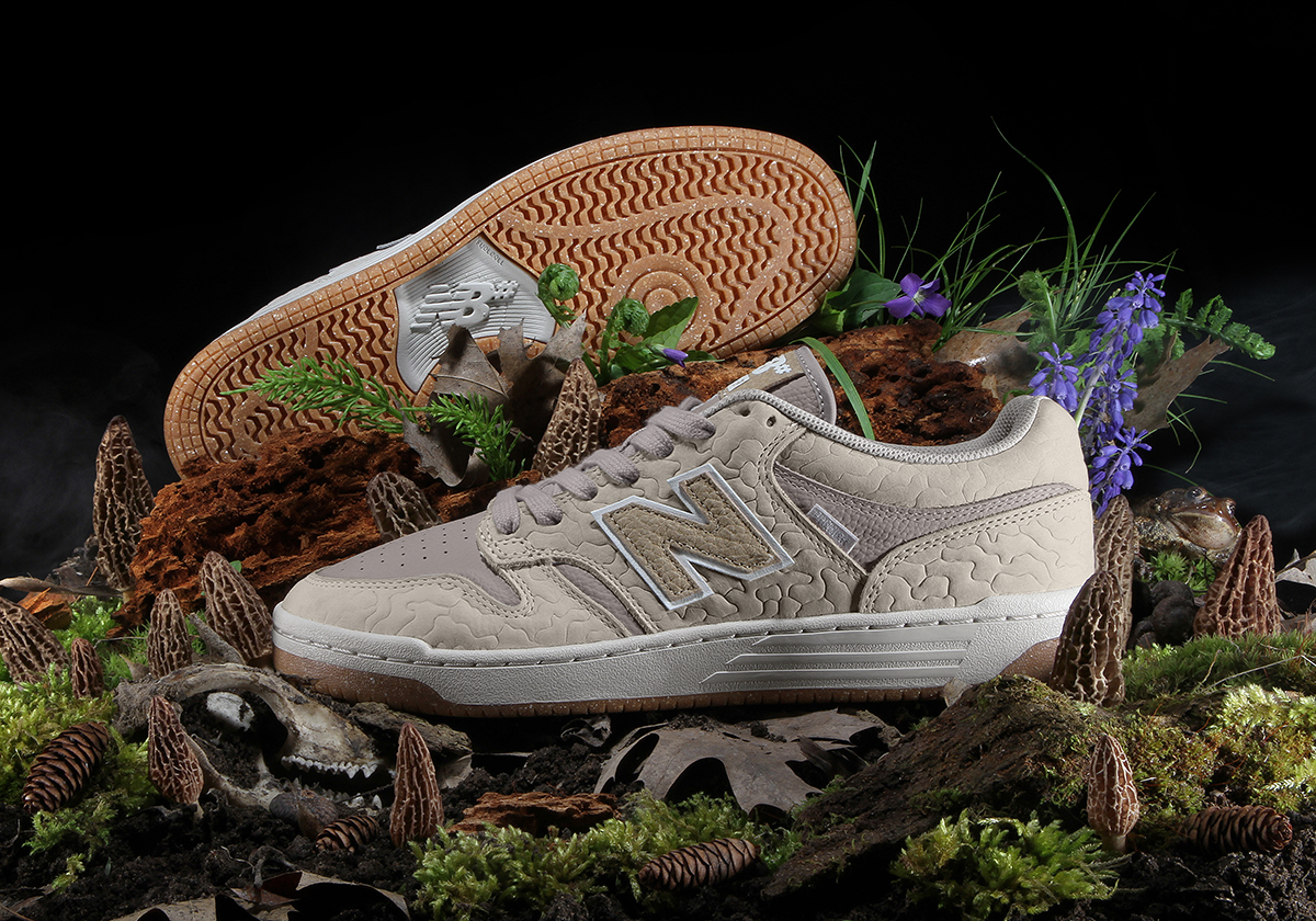 Premier Spotlights The Morel Mushroom On Their New Balance Running Tempo Sneakers nere Collab