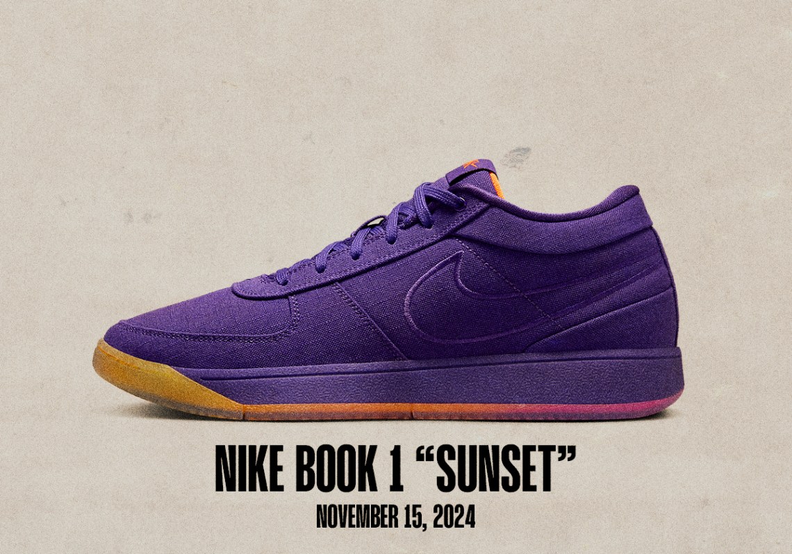 Sneaker Releases November 10 November 16 2024 Nike Book 1 Sunset