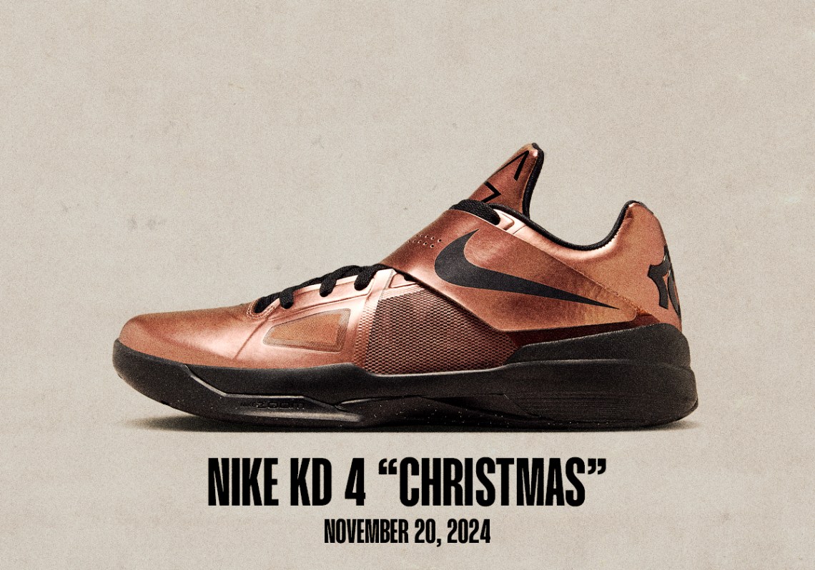 Sneaker Releases November 17 November 23 2024 Nike Kd 4 Christmas