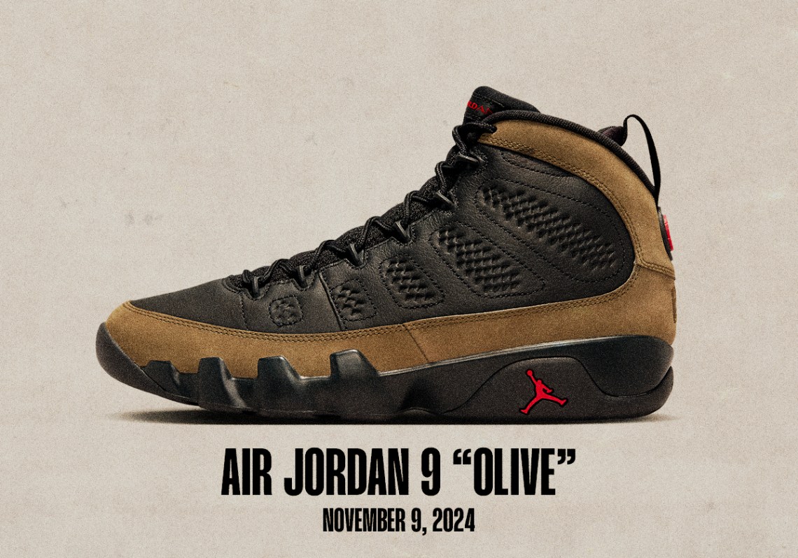 Sneaker Releases October 27 November 2 2024 Air Jordan 9 Olive