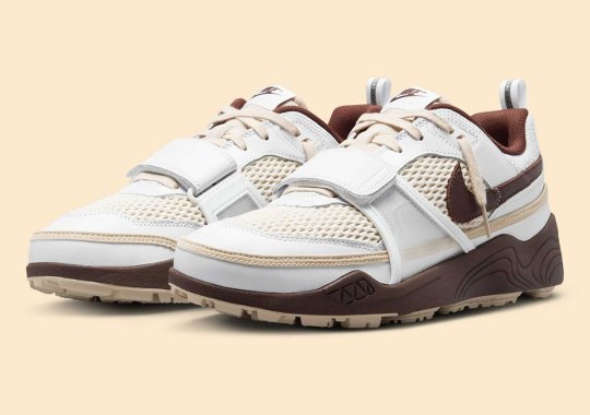 Official Images Of Travis Scott x Nike Zoom Field Jaxx "Light Chocolate"