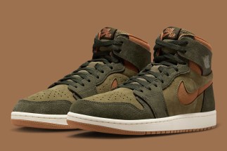 The Air Jordan 1 Zoom CMFT 2 Gets Earthy In “Olive/Gum”