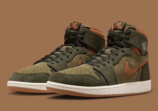 The Air Jordan 1 Zoom CMFT 2 Gets Earthy In "Olive/Gum"