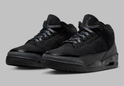 Official Images Of The Air Jordan 3 “Black Cat”