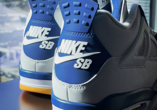 Up Close With The Nike SB Air Jordan 4 "Midnight Navy"