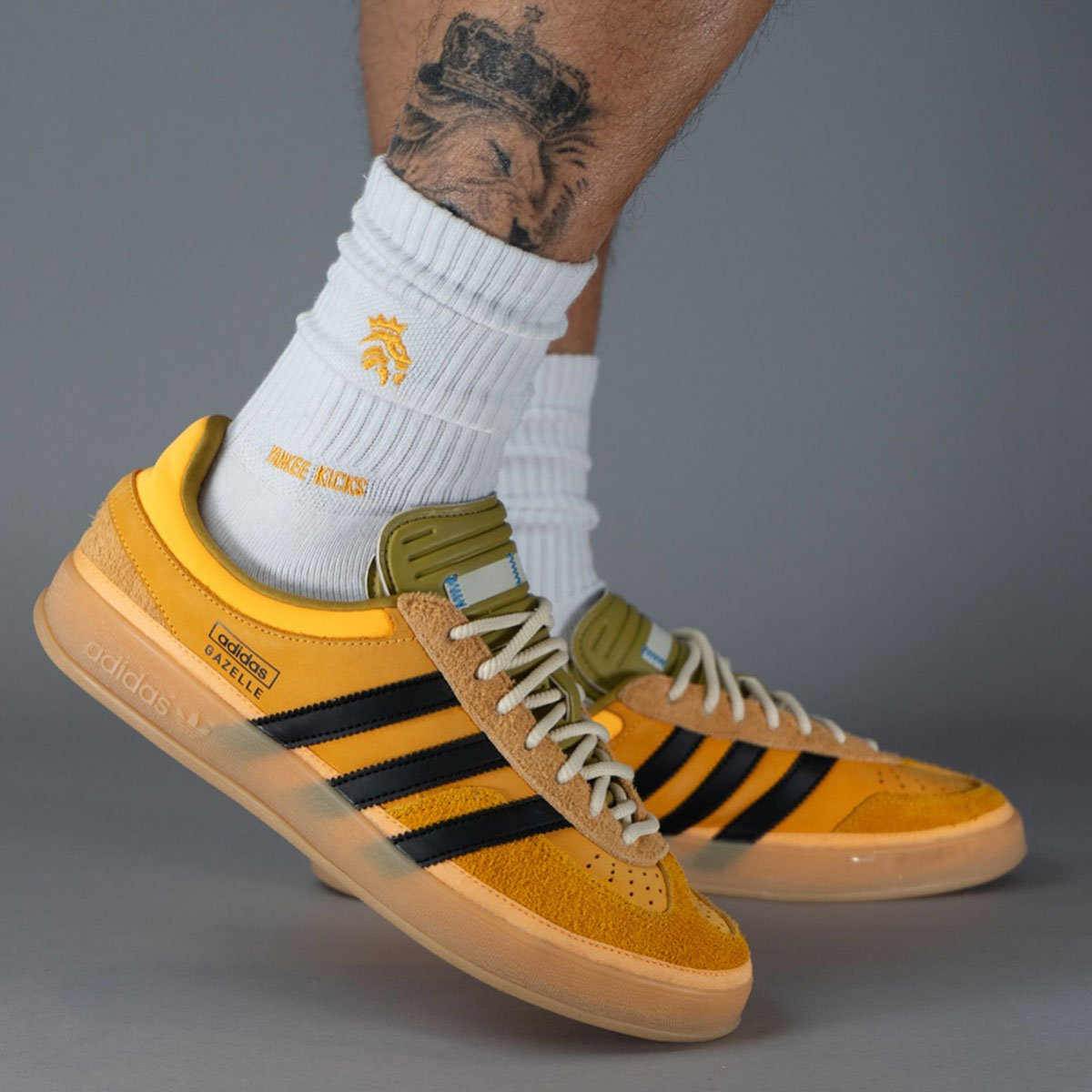 Bad Bunny Adidas Gazelle Orange Olive 2025 Sample 10