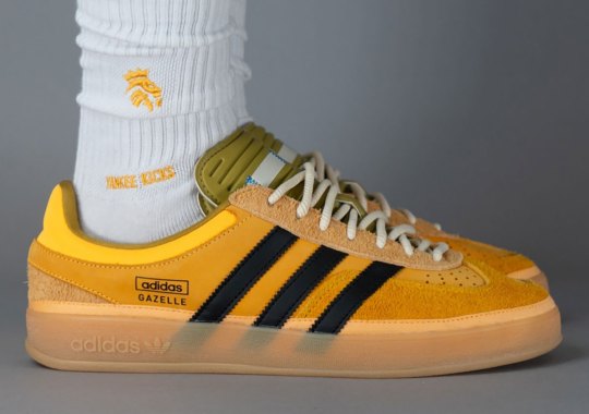 An Early Look At A Bad Bunny x adidas Gazelle Indoor Sample For 2025