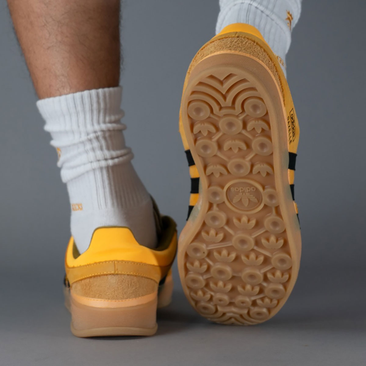 Bad Bunny Adidas Gazelle Orange Olive 2025 Sample 4