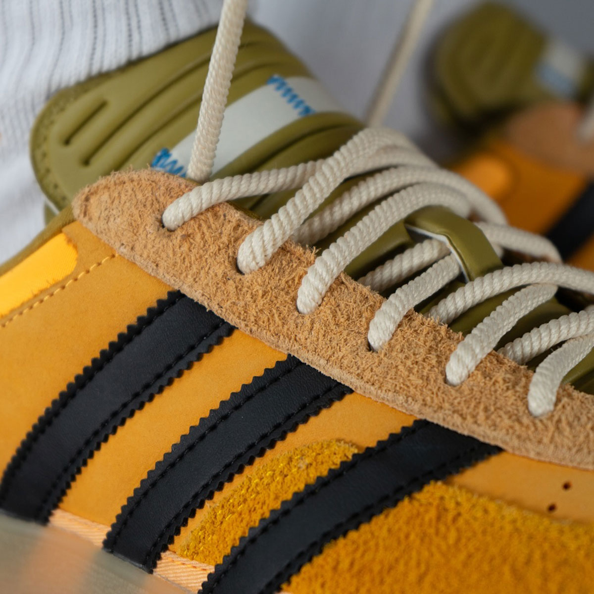 Bad Bunny Adidas Gazelle Orange Olive 2025 Sample 5