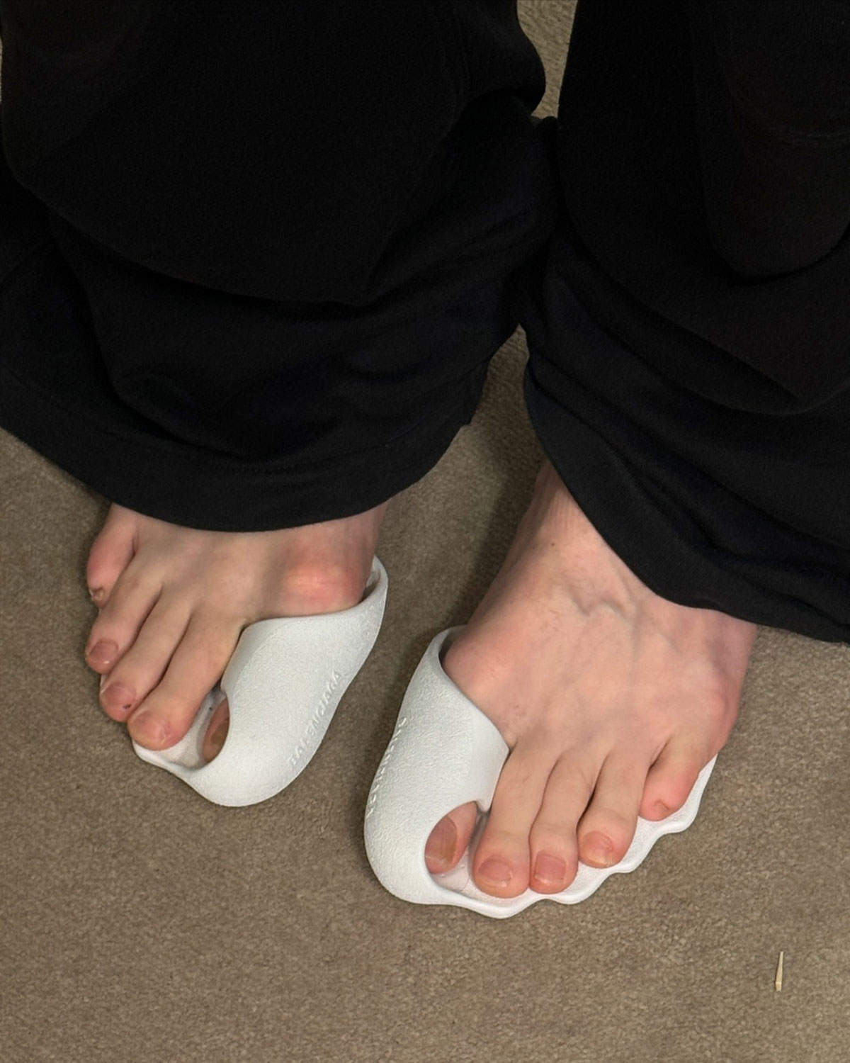 Balenciaga Barefoot Zero Shoes On Foot 4