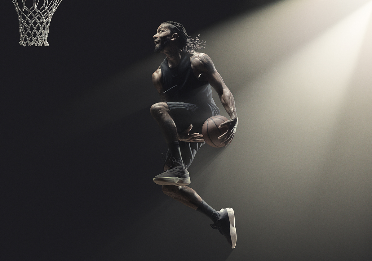 Derrick Rose Gets Airborne In The adidas Fear Of God Athletics II