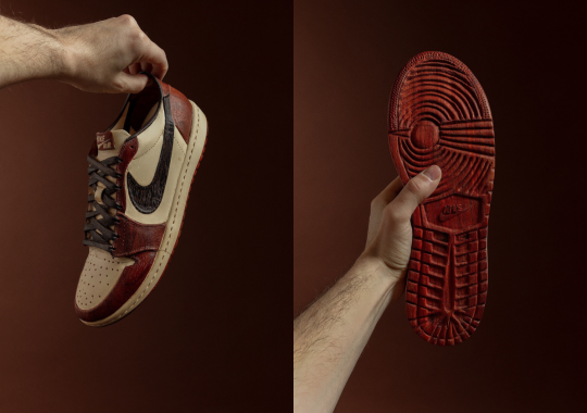 Check Out This Insane Air Jordan 1 Low "Chicago" Wood Sculpture