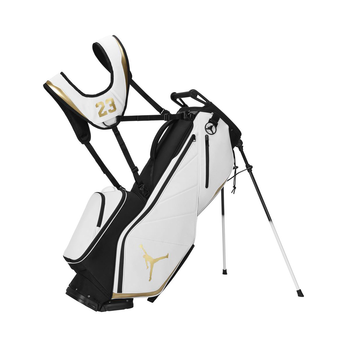 Jordan Fadeaway Premium Golf Bag White Gold