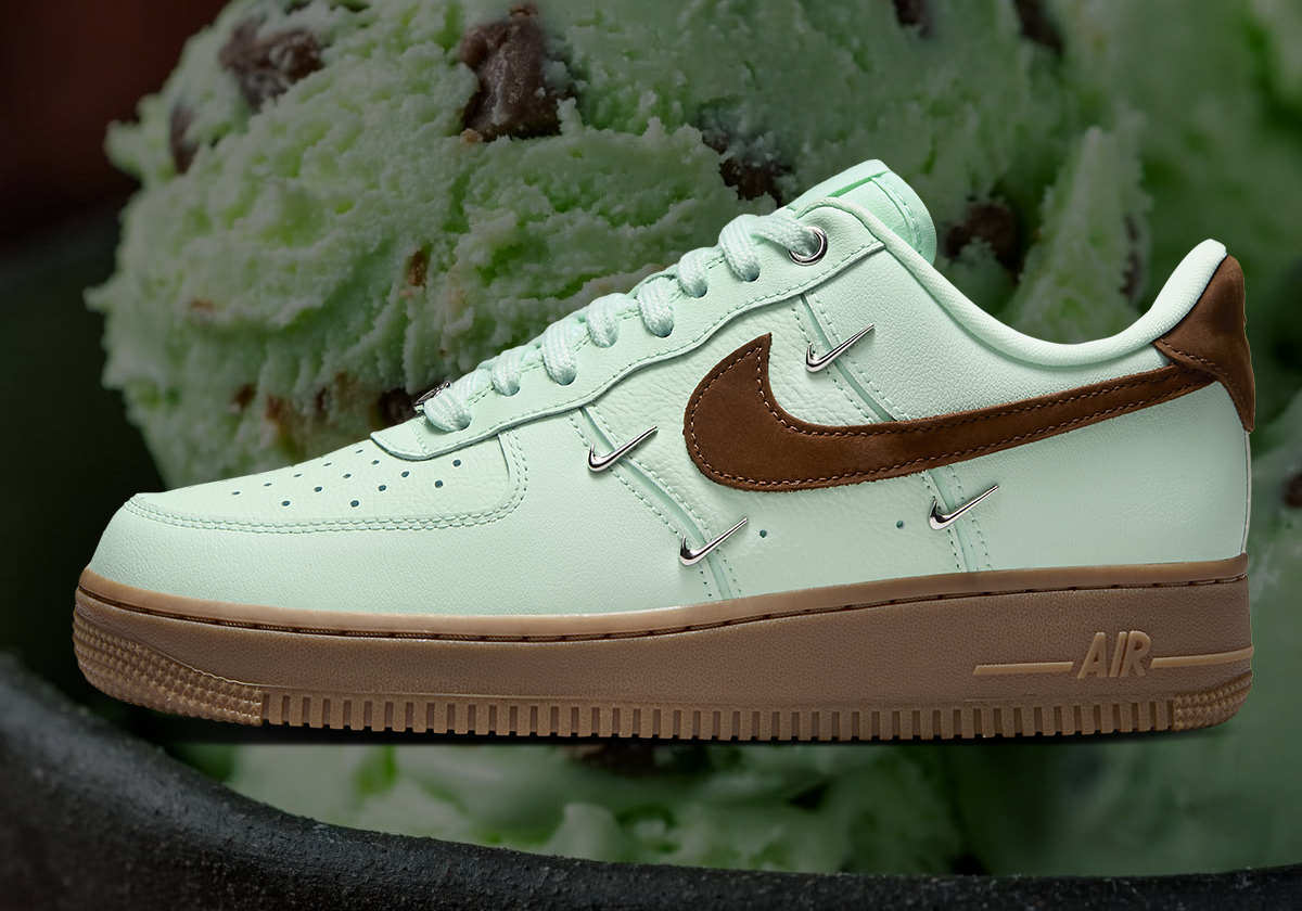 Nike Scoops A Mint Chocolate Chip Air Force 1 With Mini Swooshes