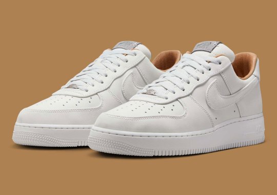 Nike Elevates The All-White Air Force 1 With Luxurious Liners