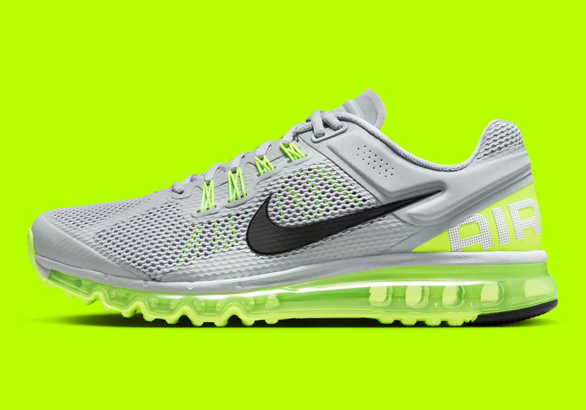 Nike Air Max 2013 Wolf Grey Volt Black Men\'s Shoes Sneakers HF3660-003 Size 12 Nike Air Max 2013 Wolf Grey Volt Black Black HF3660-003 Men  main image 4