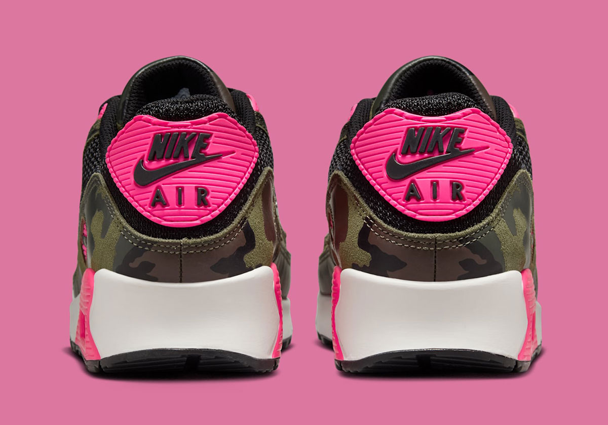 Nike Air Max 90 Camo Pack Sequoia Hyper Pink Phantom Black If1721 300 5