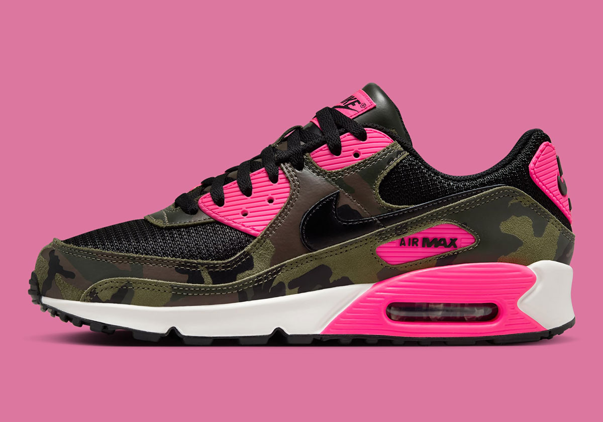 Nike Air Max 90 Camo Pack Sequoia Hyper Pink Phantom Black If1721 300 8