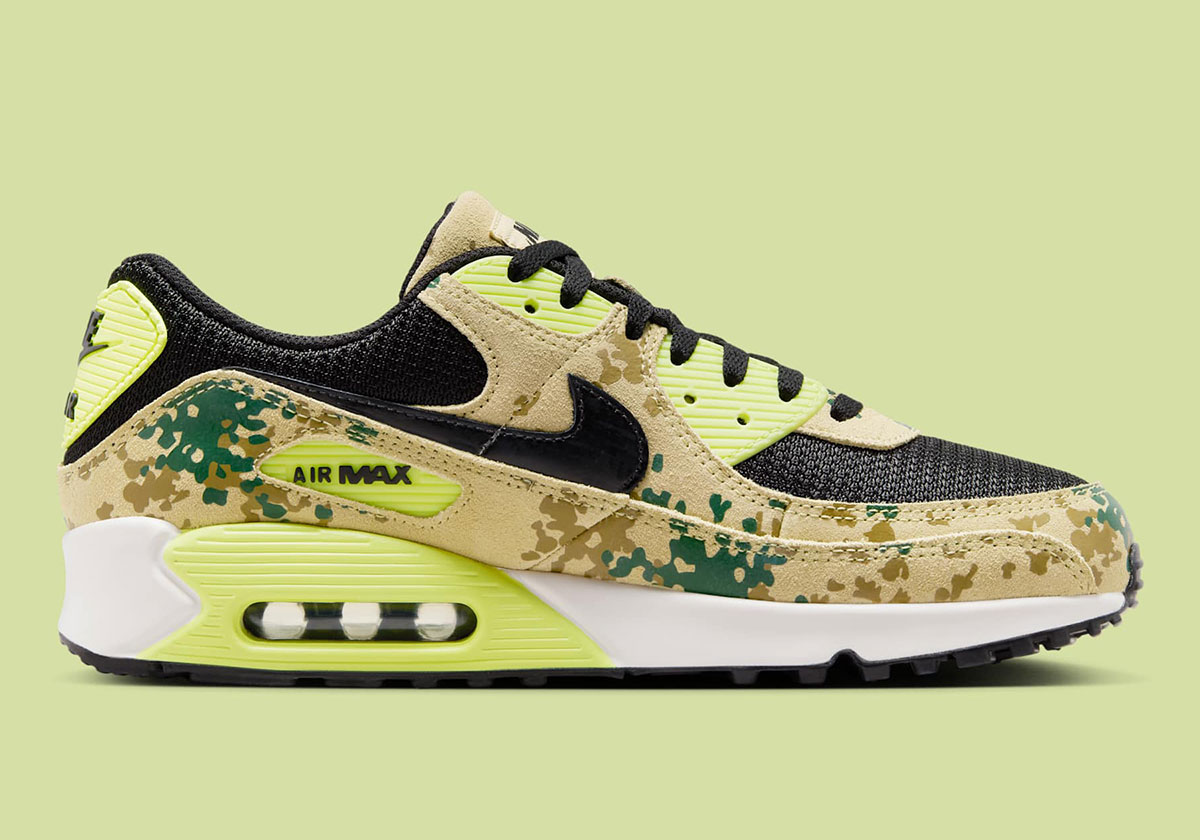 Nike Air Max 90 Camo Pack Team Gold Light Lemon Twist Phantom Black If1721 700 5