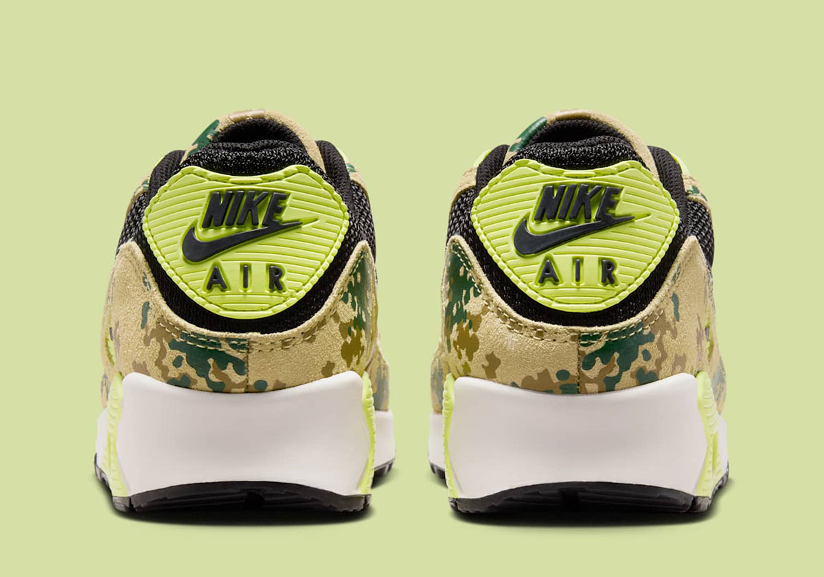 Nike Air Max 90 Camo Pack Team Gold Light Lemon Twist Phantom Black If1721 700 8